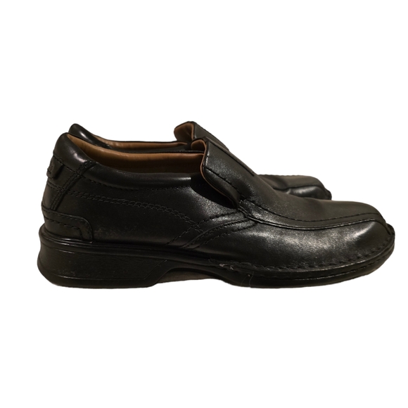 Men's Clarks Collection w/Soft Cushion w ortholite Size 8.5 Black Excellent Cond - Picture 3 of 7